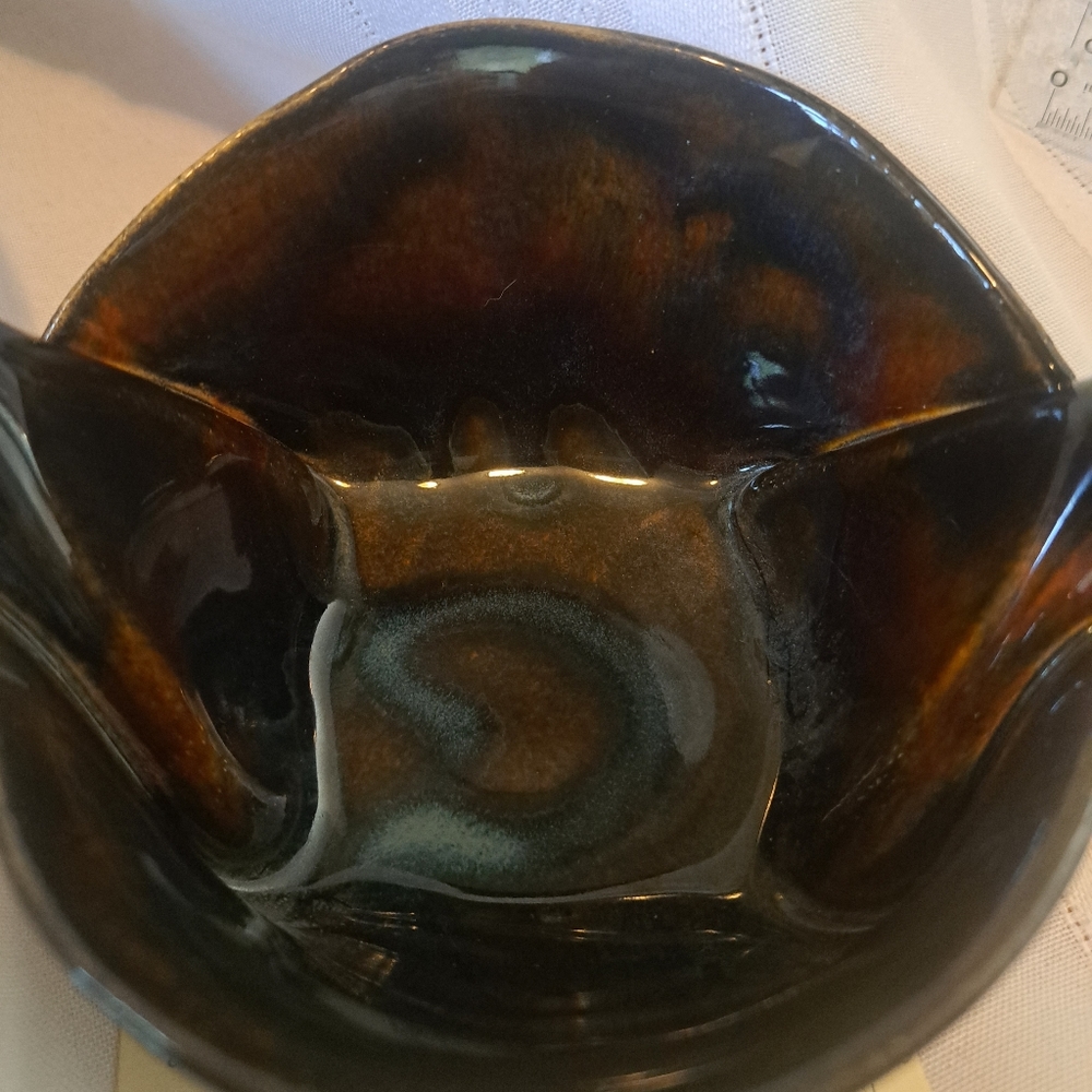 Hilborn Brown Pottery Bowl Signed Alaska 5/11 Hilborn - Picture 10 of 10